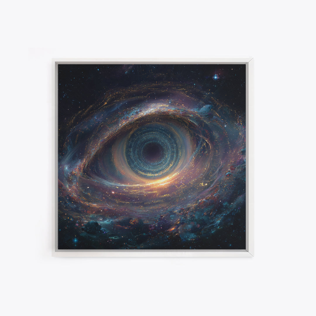 Cosmic Eye Galaxy Portal Wall Art Canvas Print Surreal Space Art Astronomy Decor Trippy Wall Art