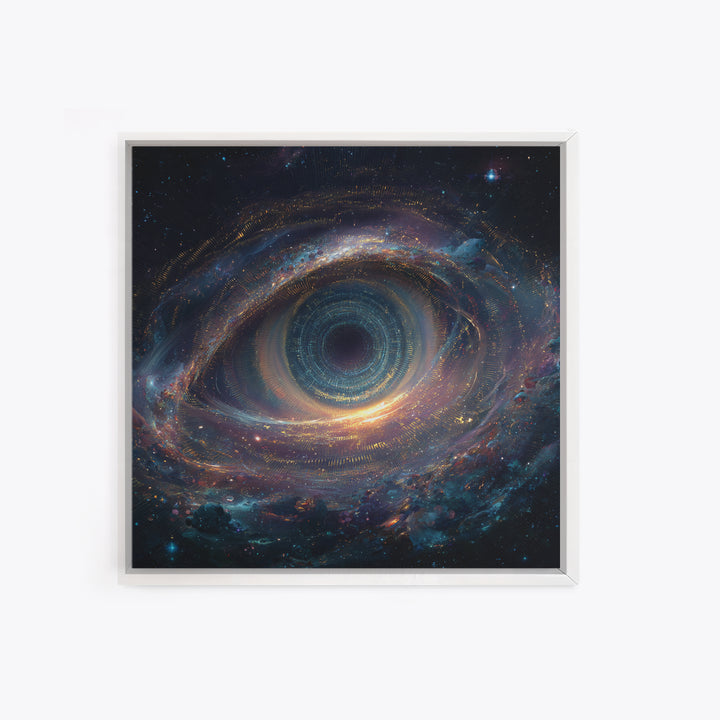 Cosmic Eye Galaxy Portal Wall Art Canvas Print Surreal Space Art Astronomy Decor Trippy Wall Art