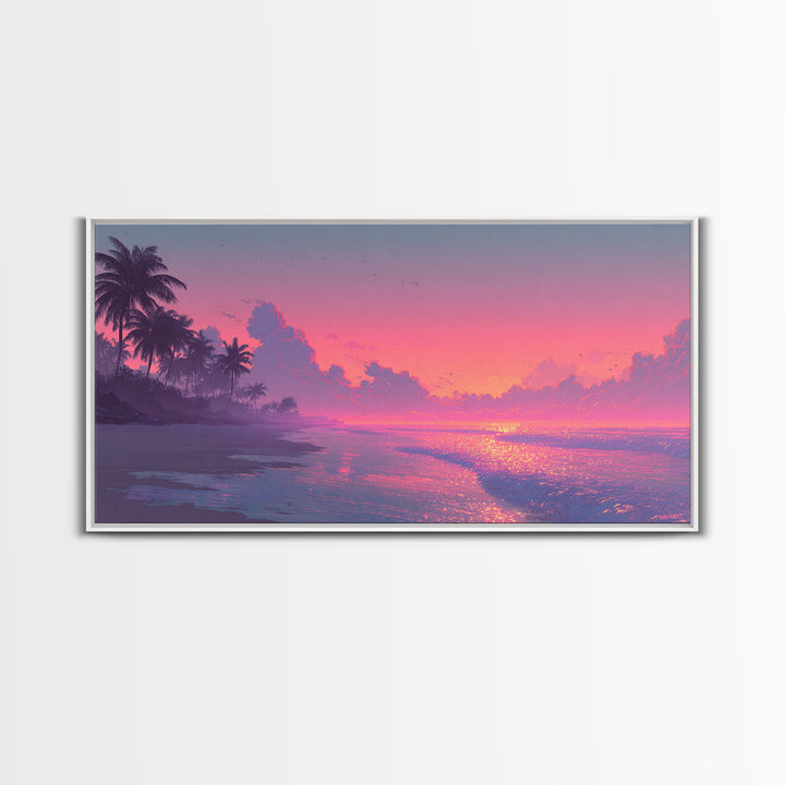 Vibrant Cityscape Painting With Colorful Lights Abstract Urban Wall Art Canvas Print Modern Wall Decor Living Room Art