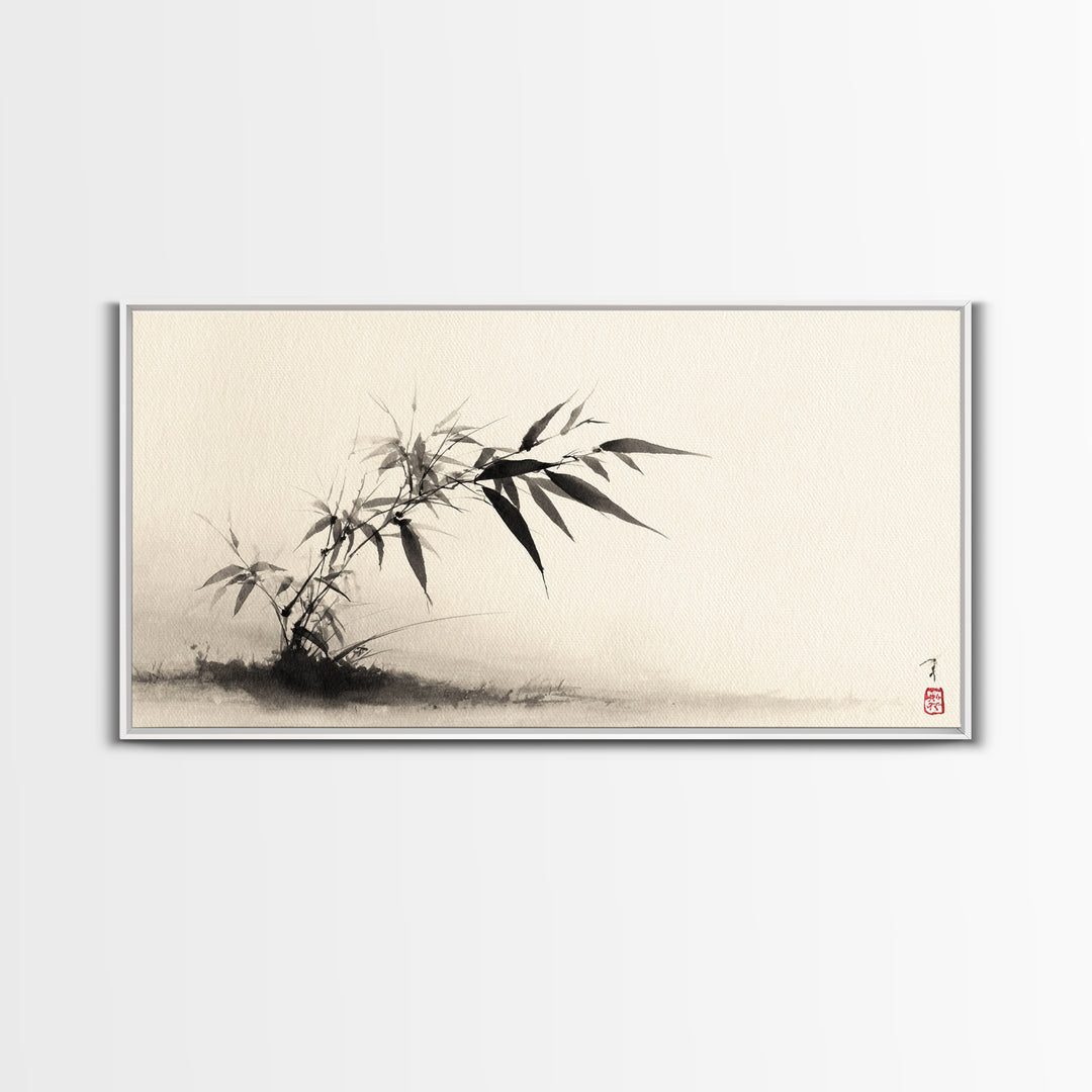 Autumn Mountain Canyon Landscape Painting Framed Canvas Print Large Wall Art Rustic Home Decor For Living Room Bedroom Office Wall Decor