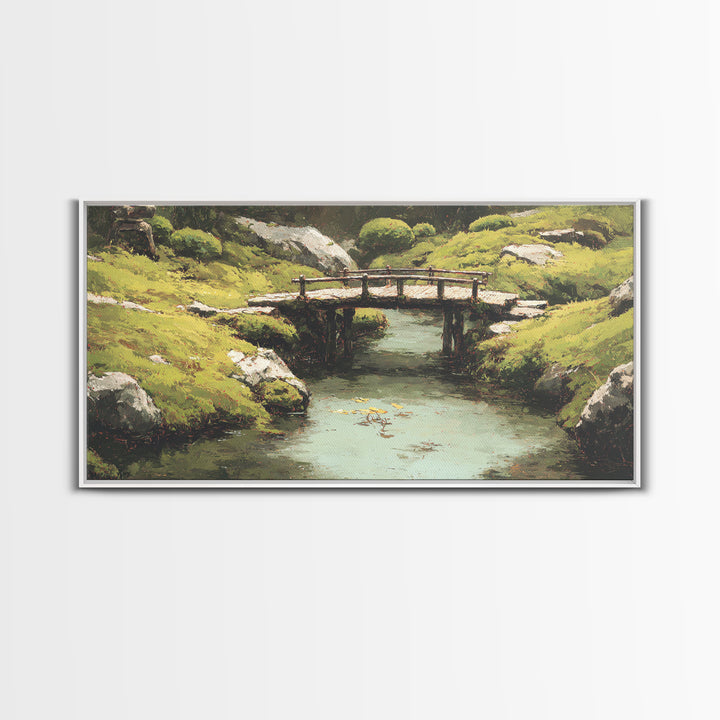 Serene Lake At Dawn With Fisherman In Rowboat And Misty Atmosphere Wall Art