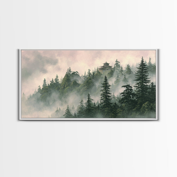 Surreal Female Face In Cosmic Space Canvas Print Large Wall Art Unique Aesthetic Home Decor