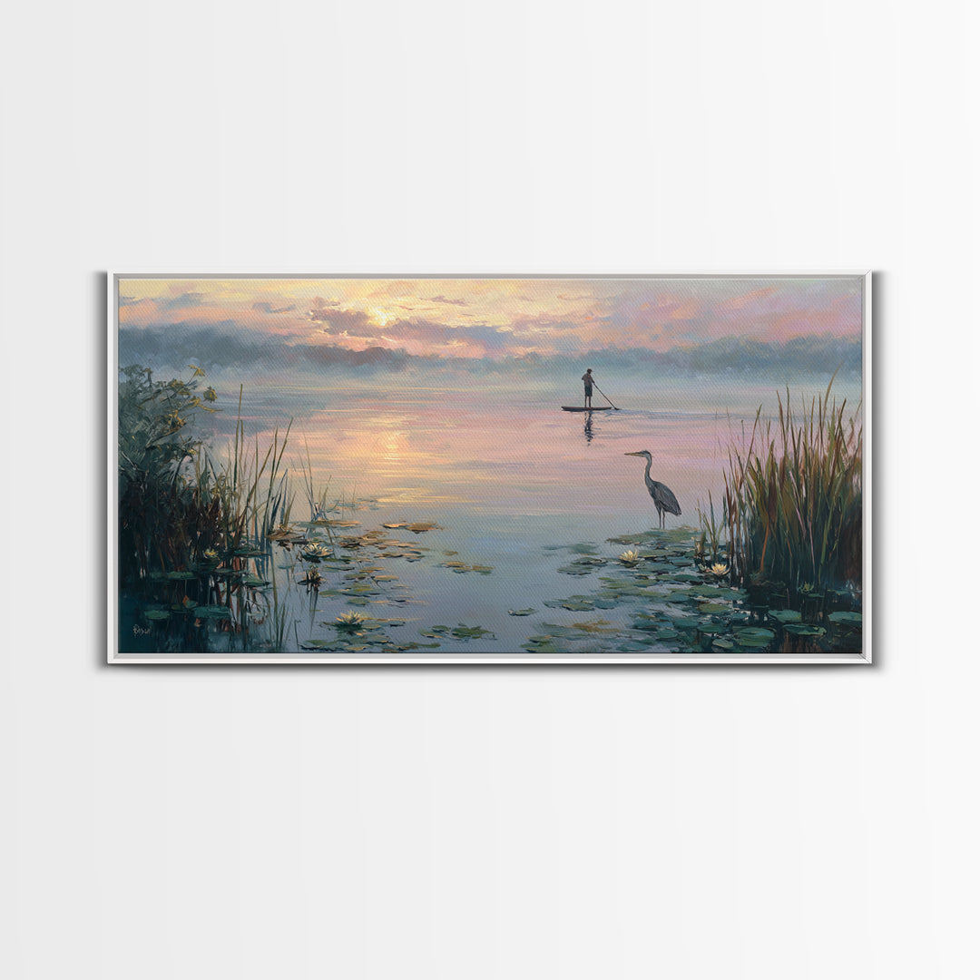 Dramatic Night Mountain Scene With Neon Glow And Digital Landscape Retro Futuristic Wall Art Canvas Print
