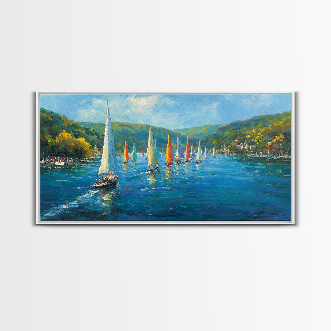 Sunset Neon Tropical Beach Painting Wall Art Canvas Print Vibrant Coastal Home Decor For Living Room And Office