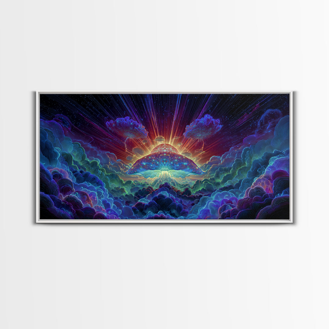 Colorful Psychedelic Abstract Art Painting Canvas Print Wall Art For Home Office Living Room Modern Contemporary Artwork Large Wall Art