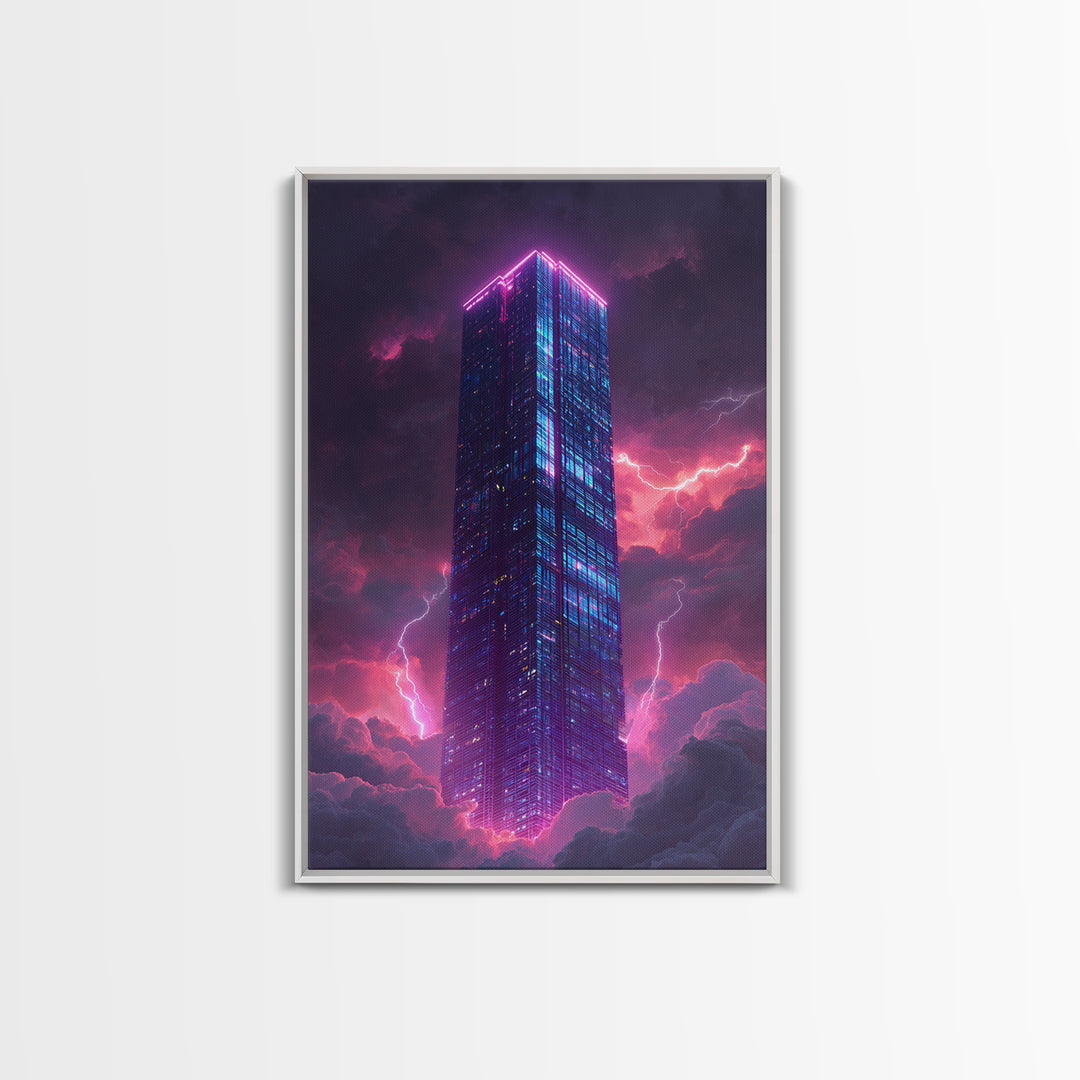 Surreal Mountain Floating Rock Face With Soft Colorful Sky Wall Art Canvas Print Modern Home Decor