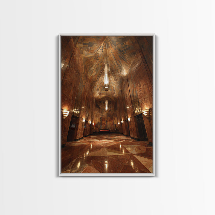 Bright Neon Graffiti Art In Urban Subway With Staircase Wall Art Framed Canvas Print Trendy Wall Decor