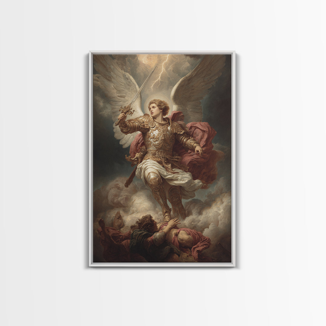 Expressive Stormy Sky With Lightning Fine Art Print Dramatic Landscape Painting Canvas Print For Moody Wall Decor And Art