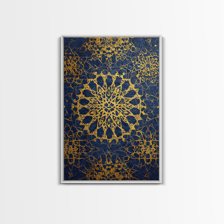 Ornate Dome Islamic Architecture Traditional Religious Framed Canvas Print Wall Art Home Decor Spiritual Artwork