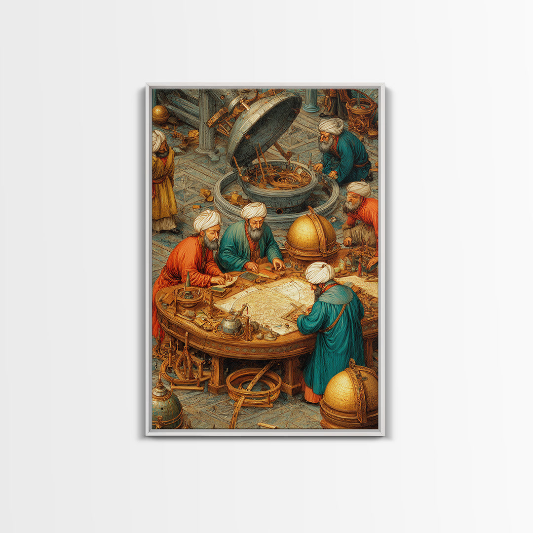 Tranquil Spiritual Scene Of Man Reading Near River Forest Landscape Fine Art Painting Framed Canvas Print For Meditation Room Home Decor