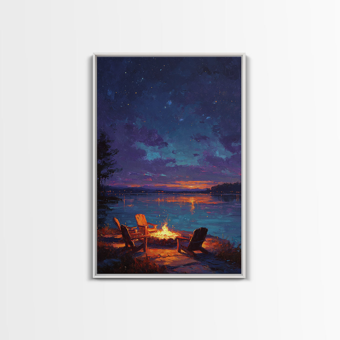 Morning Lake Fishing Scene Photography Wall Art Canvas Print For Rustic Living Room Decor And Nature Lovers Gift
