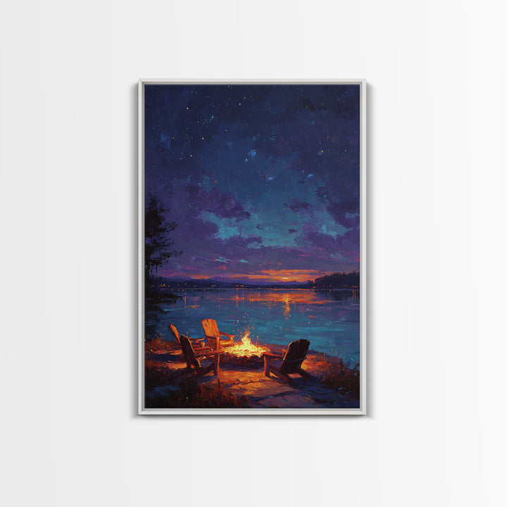 Morning Lake Fishing Scene Photography Wall Art Canvas Print For Rustic Living Room Decor And Nature Lovers Gift