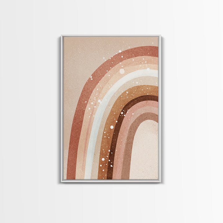 Boho Terracotta Rainbow Wall Art, Neutral Abstract Print, Earth Tone Decor, Nursery Wall Art, Minimalist Home Decor Gift