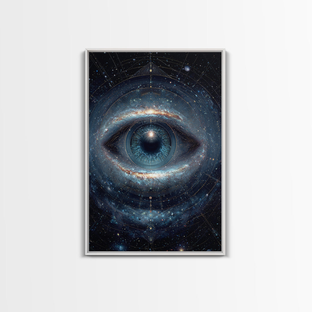 Cosmic Eye Galaxy Universe Abstract Space Art Canvas Print Modern Wall Art For Living Room Or Office Decor
