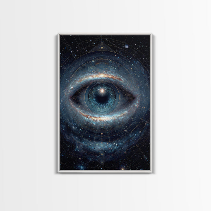 Cosmic Eye Galaxy Universe Abstract Space Art Canvas Print Modern Wall Art For Living Room Or Office Decor