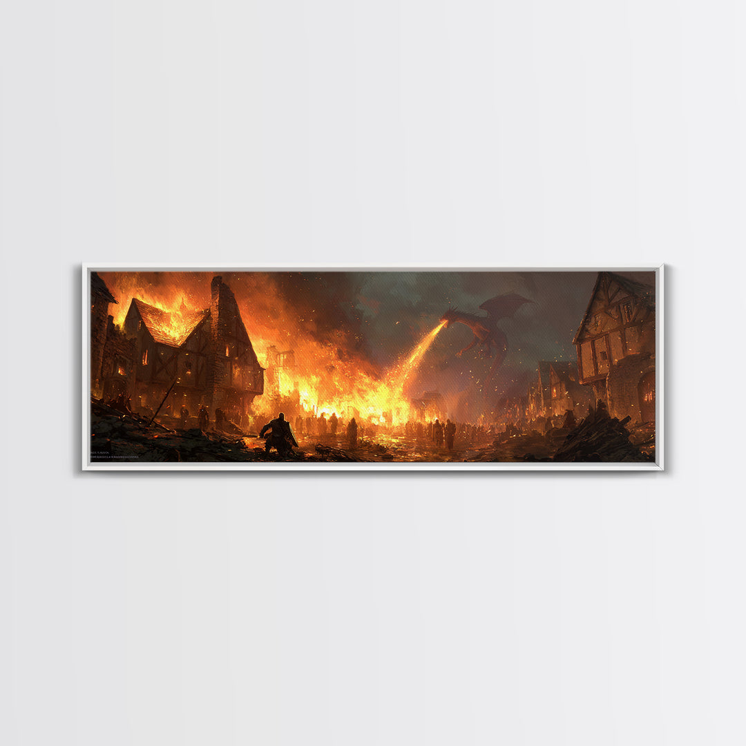 Starlit Skyline And Serene Night Scene Featuring Giant Bear Mural Urban Street Art Wall Art Print For City Night Decor