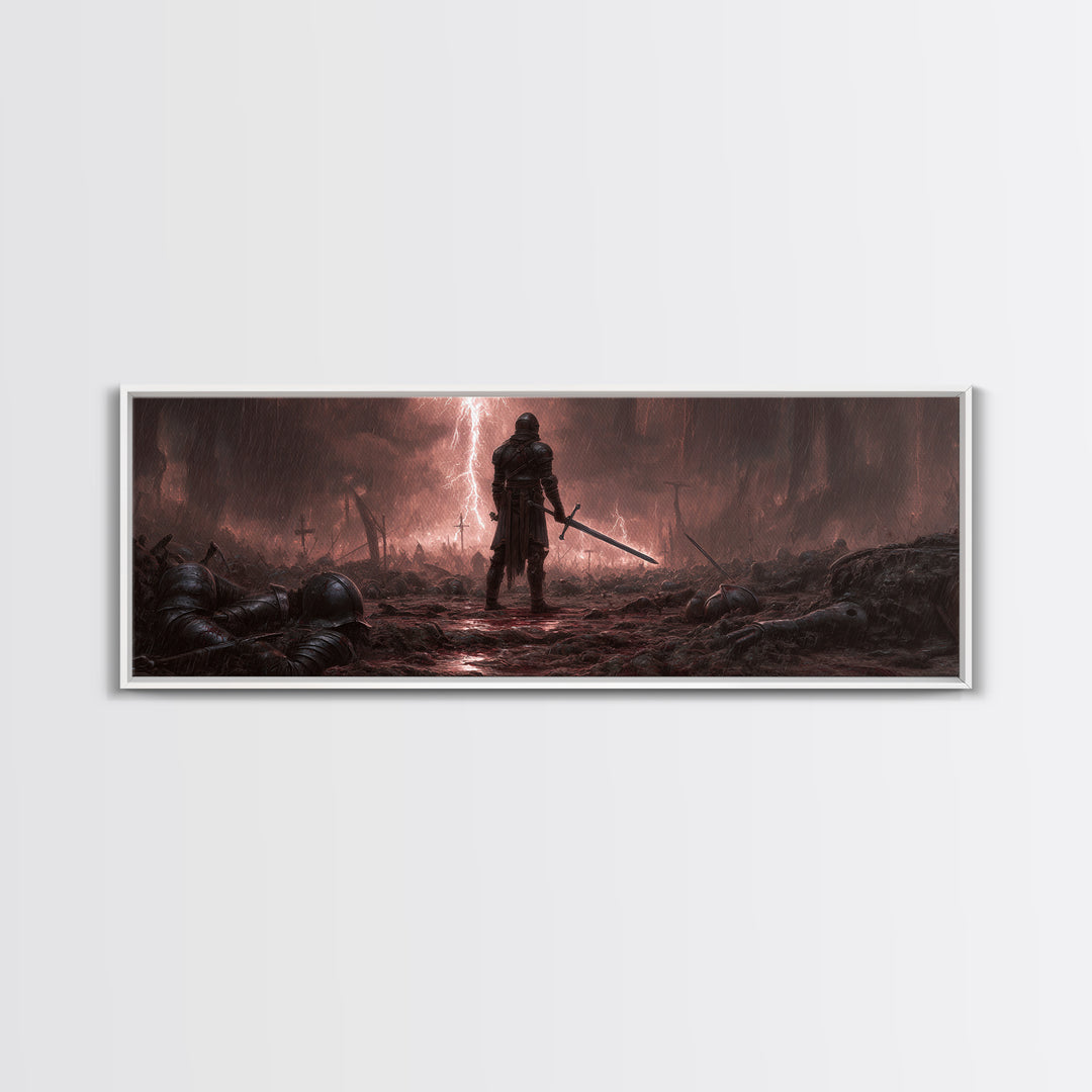 Abstract Cosmic Skyline At Night With Towering Skyscrapers Under Starry Sky Wall Art Modern Canvas Print