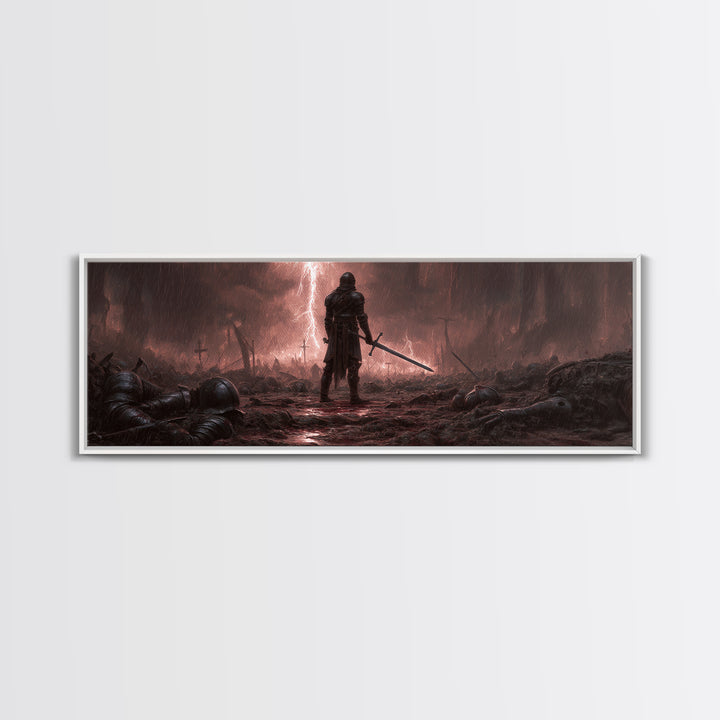 Abstract Cosmic Skyline At Night With Towering Skyscrapers Under Starry Sky Wall Art Modern Canvas Print