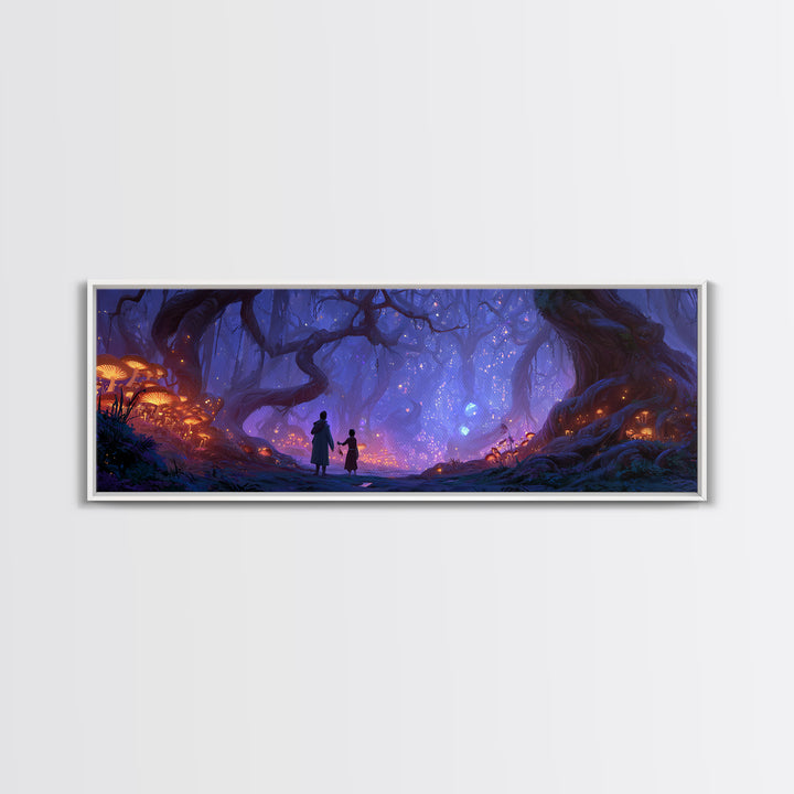 Subway Interior Vivid Street Art With Wolf Mural Framed Canvas Print Urban Wall Art For Modern Living Room Decor