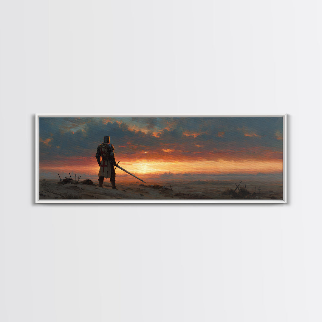 Rustic Outdoor Gear Scene With Hat, Oar, And Backpack Canvas Print Perfect For Cabin Wall Art or Adventure Home Decor