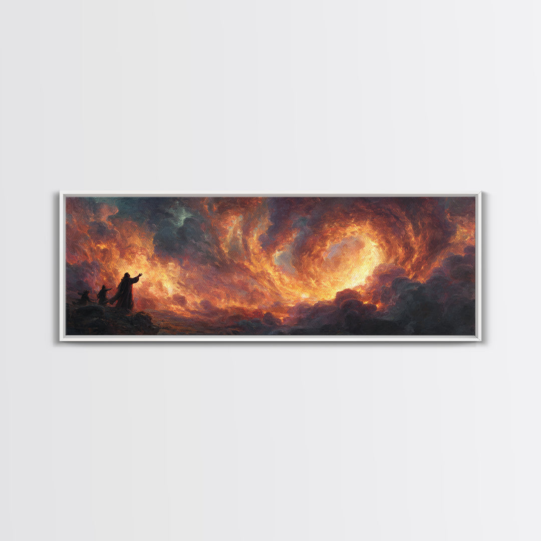 Biblical Scene Of Jesus And Disciples On Ship At Night Old World Religious Wall Art Canvas Print Home Decor