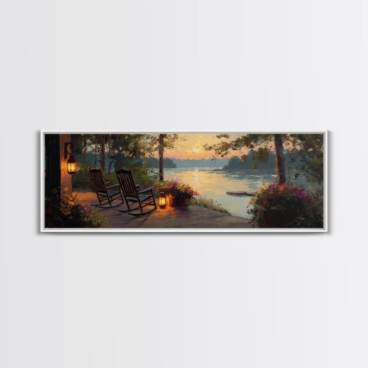 Still Life Painting Of Nautical Essentials With Rope, Hat And Oar On Weathered Dock Rustic Coastal Wall Art
