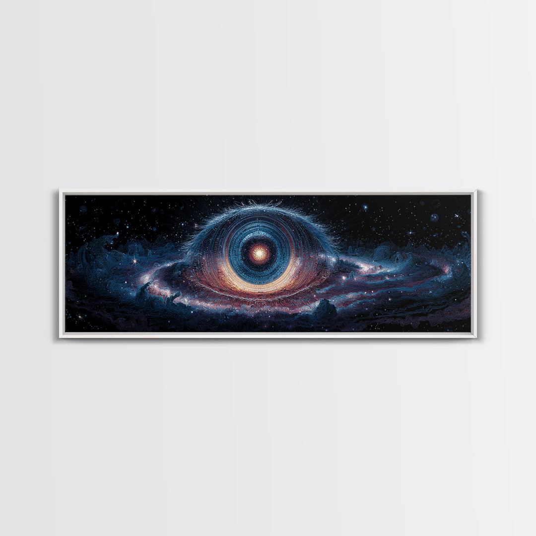 Cosmic Eye Black Hole Galaxy Wall Art, Celestial Canvas Print, Astronomy Decor, Space Wall Decor, Sci Fi Art Print, Home Decor