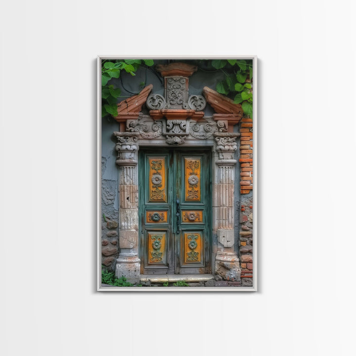 Change223 Colorful Indian Architecture Canvas Print, Traditional Art if India, Photography Print, Indian Wall Art, Living Room Decor