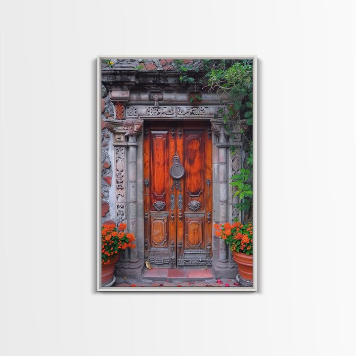 Change345 Colorful Indian Architecture Canvas Print, Traditional Art if India, Photography Print, Indian Wall Art, Living Room Decor