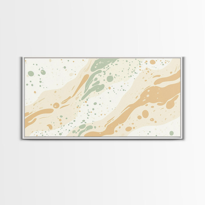 Brush Strokes - Canvas Print - Midcentury Modern Wall Art - Wood Framed Art - Home Decor - Cute Modern Art