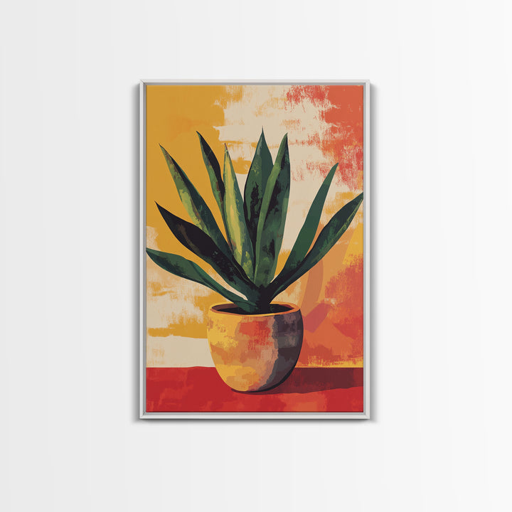Aloe Vera Painting Print, Mexicano Wall Art, Southwestern Style Art, Arizona Art, Aloe Vera Art Print, Rustic Farmhouse home Decor, Kitchen Art