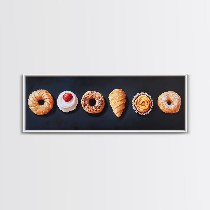 Pastries Painting Print, Bakery Wall Art, Art for Bakery, Food Painting, Kitchen Decor, Food Art, Food Paintings, Food Illustration