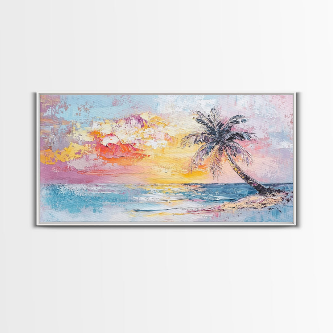 Nautical Seascapes Oil Painting Canvas Print, Nautical Landscape Painting, Beach house or Lake house art, Above Sofa Art, Sunset Painting