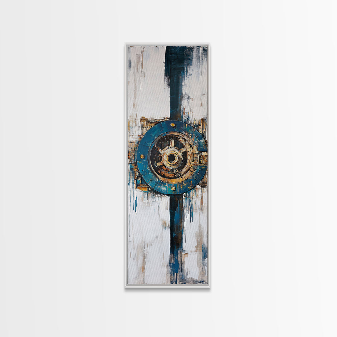 Ocean, Coastal Decor, Canvas Print, oyster painting, nautical decor, coastal wall art, farmhouse art, rustic wall art, above sofa art, gift idea