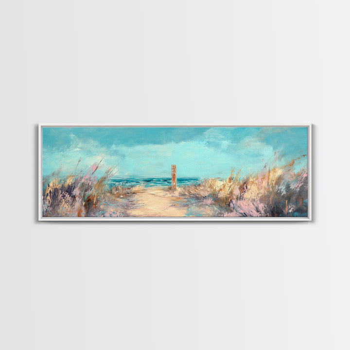 Ocean Breeze, Seaside Escape, Coastal Painting, Framed Canvas Print, Beach Wall Art, Home Decor, Modern Art, Bedroom Decor