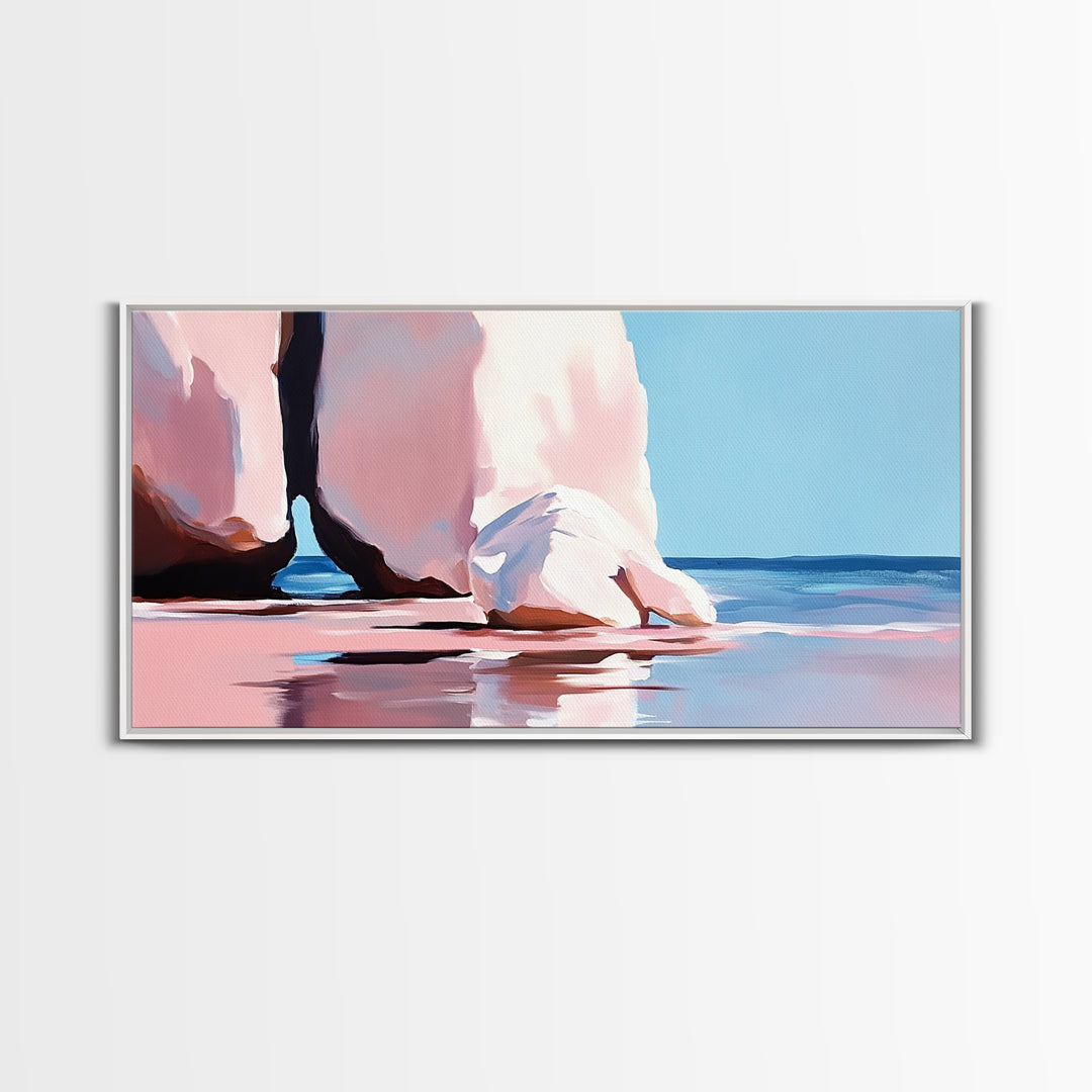 Archway Rocks, Coastal Beauty, Canvas Print, Minimalist Seascape, Natural Landscape, Large Wall Art, Ocean Home Decor, Living Room