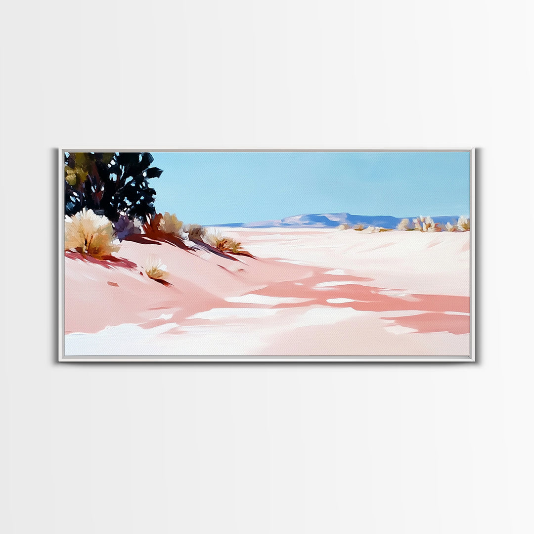 Desert Path, Serene Landscape, Southwest Art, Minimalist Nature Print, Living Room Wall Art, Earthy Aesthetic, Canvas Print, Home Decor