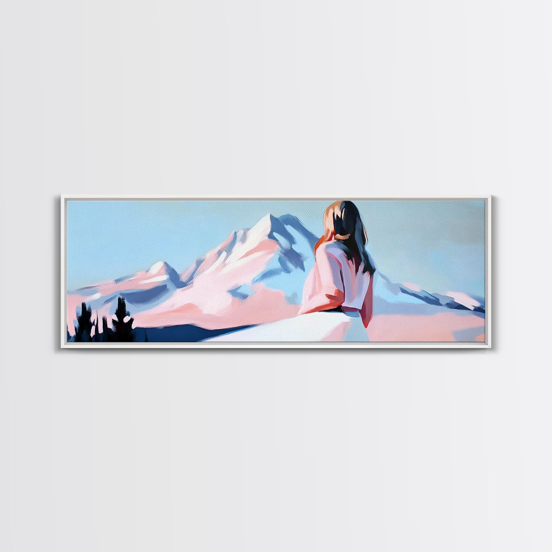 Serene Waters, Abstract Beach, Coastal Vibes, Soft Pastels, Canvas Print, Minimalist Art, Bedroom Wall Art, Contemporary Seascape