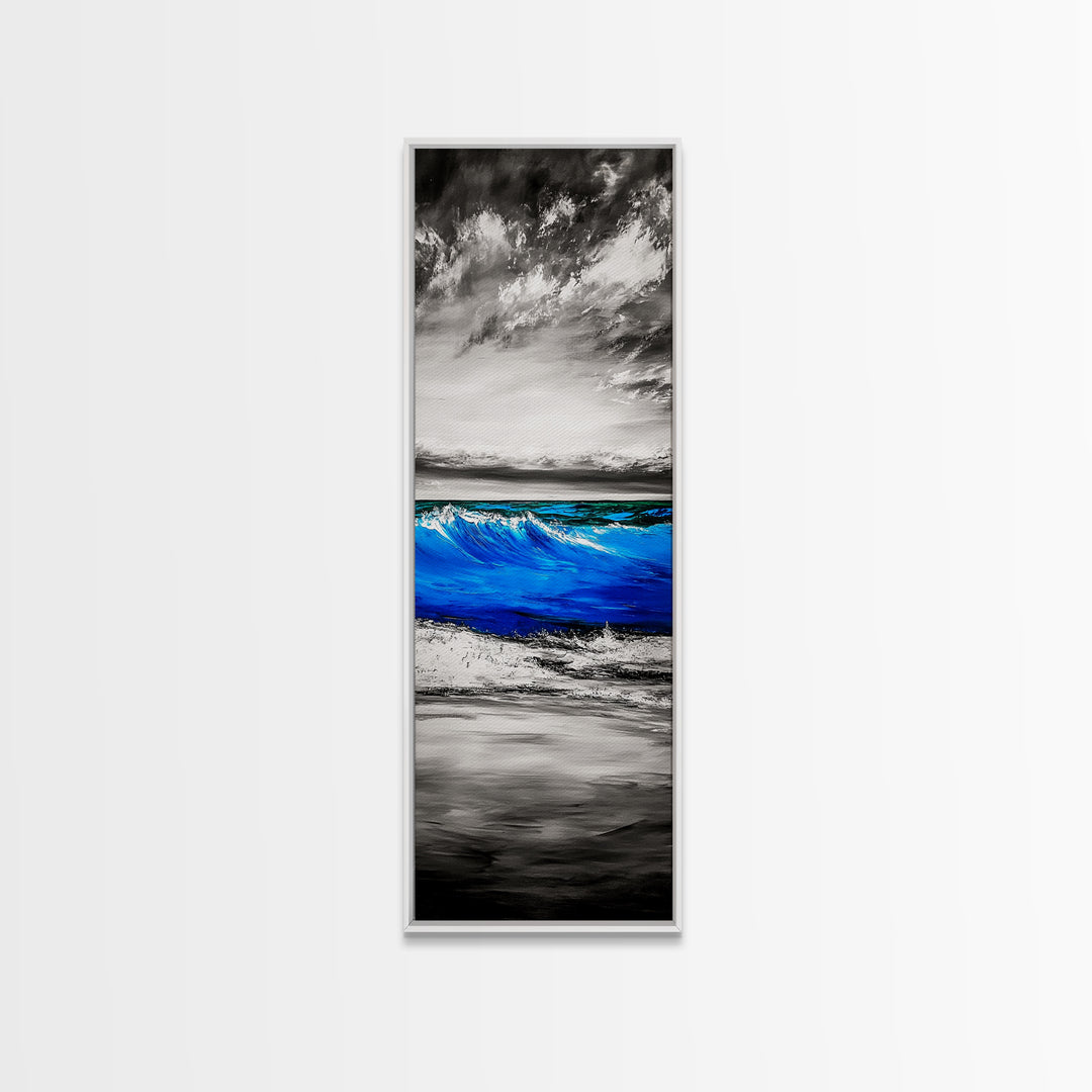 Ocean Wave, Coastal Decor, Beach Wall Art, Canvas Print, Blue Water Painting, Nautical Art, Living Room Wall Art, Ocean Lover Gift