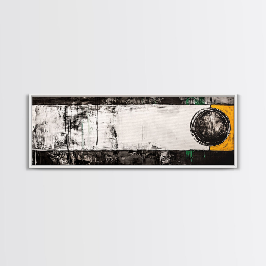 Abstract Geometry, Modern Art, Black and White Decor, Canvas Print, Bold Minimalist Painting, Office Wall Artwork, Unique Statement Piece