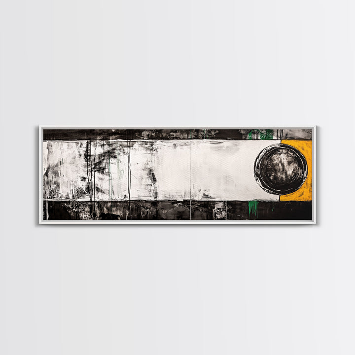 Abstract Geometry, Modern Art, Black and White Decor, Canvas Print, Bold Minimalist Painting, Office Wall Artwork, Unique Statement Piece