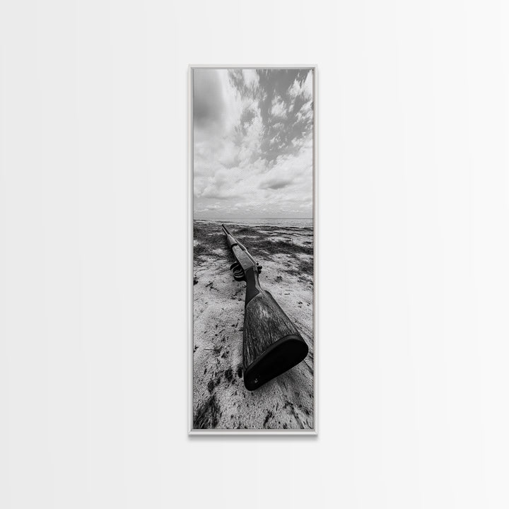 Shotgun Beach, Western Art, Coastal Edge, Canvas Print, Masculine Wall Decor, Cabin Style, Rustic Photography, Dramatic Sky