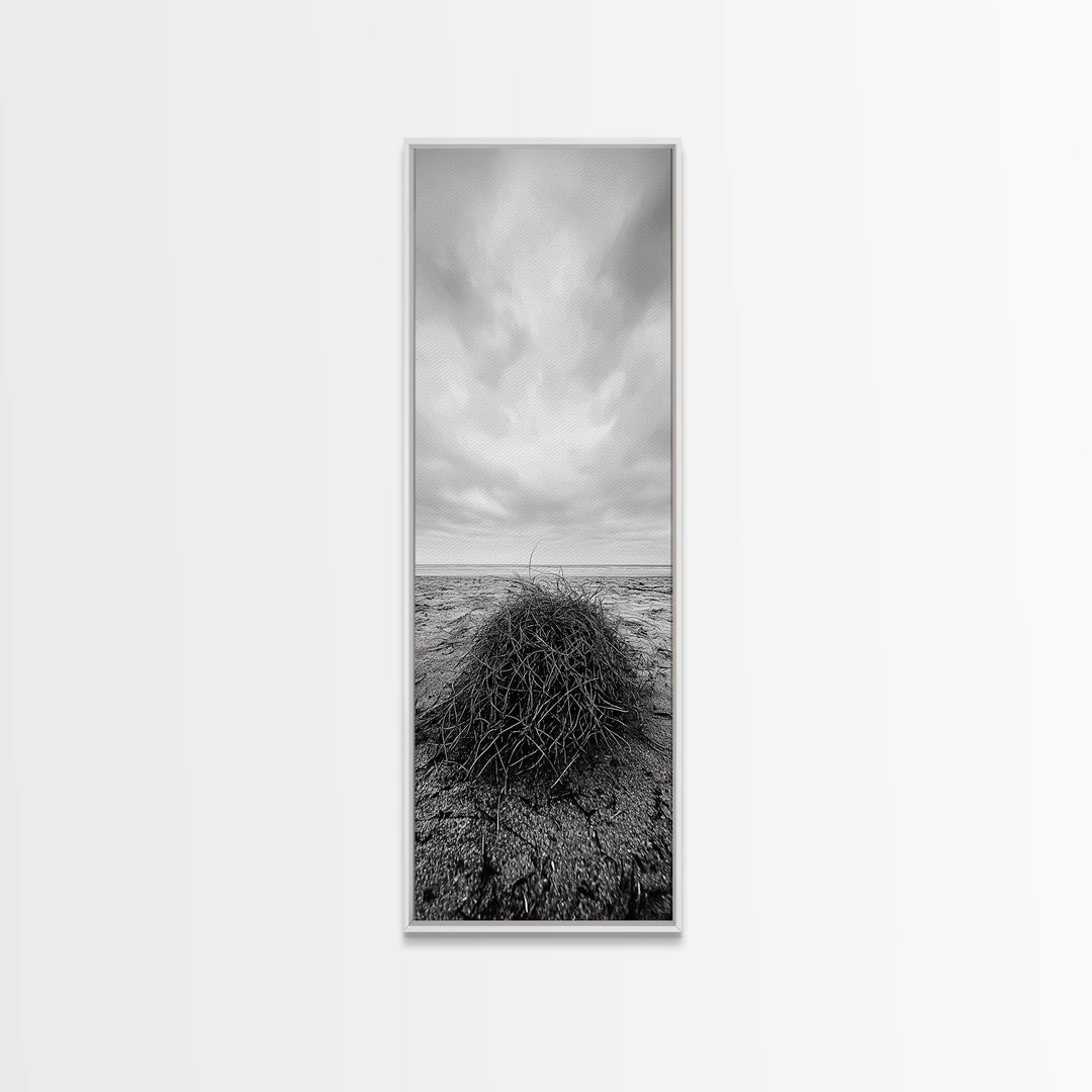 Drift Bundle, Desert Shore, Coastal Minimal, Framed Canvas Print, Moody Beach Photography, Boho Wall Decor, Autumn Entryway Art