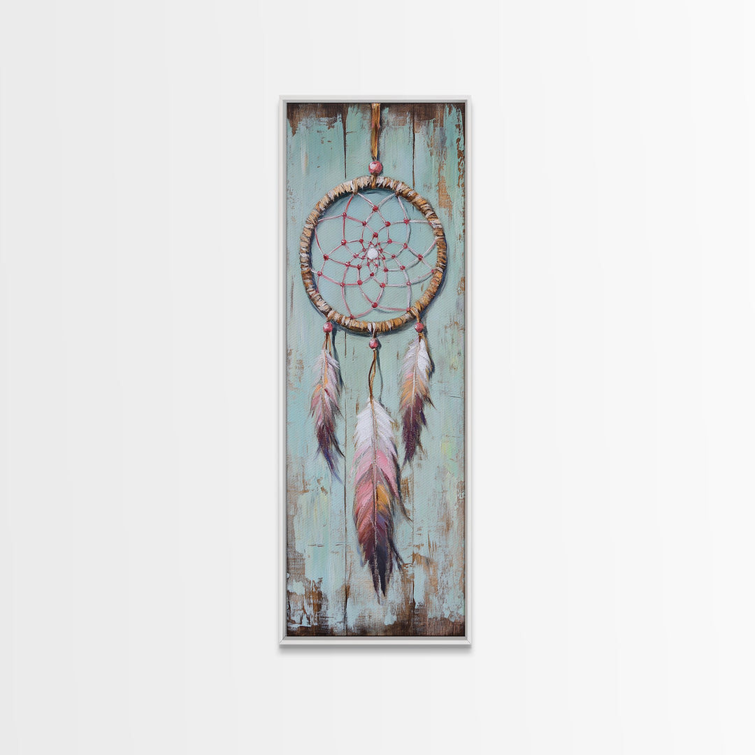 Boho Dreamcatcher With Feathers Wall Art, Spiritual Decor, Southwestern Wall Decor, Whimsical Nursery Art, Housewarming Gift