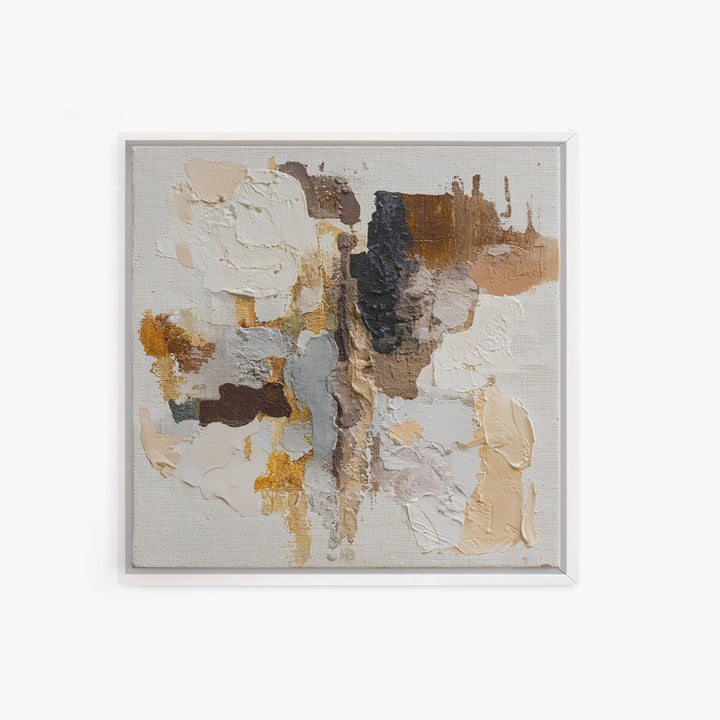 Warm Taupe Abstract Waves Canvas Print, Above Bed Art, Bedroom Decor, Abstract Art, Serenity, Living Room Wall Art, ABA-1x1-15