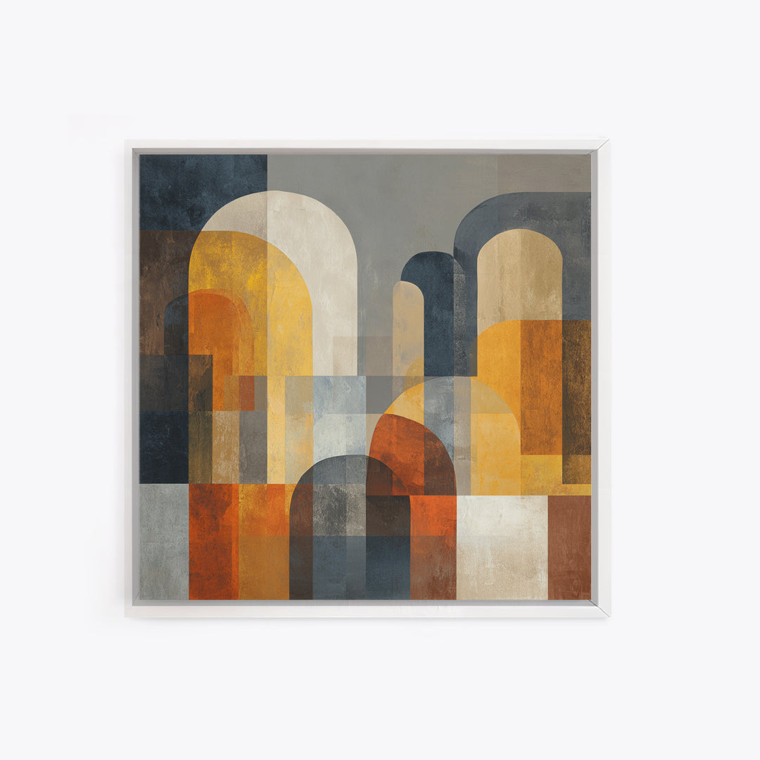 Neutral Abstract Arches Canvas Print, Above Bed Art, Wall Decor, Bedroom Decor, Abstract Art, Serenity, Apartment Decor, ABA-1x1-4