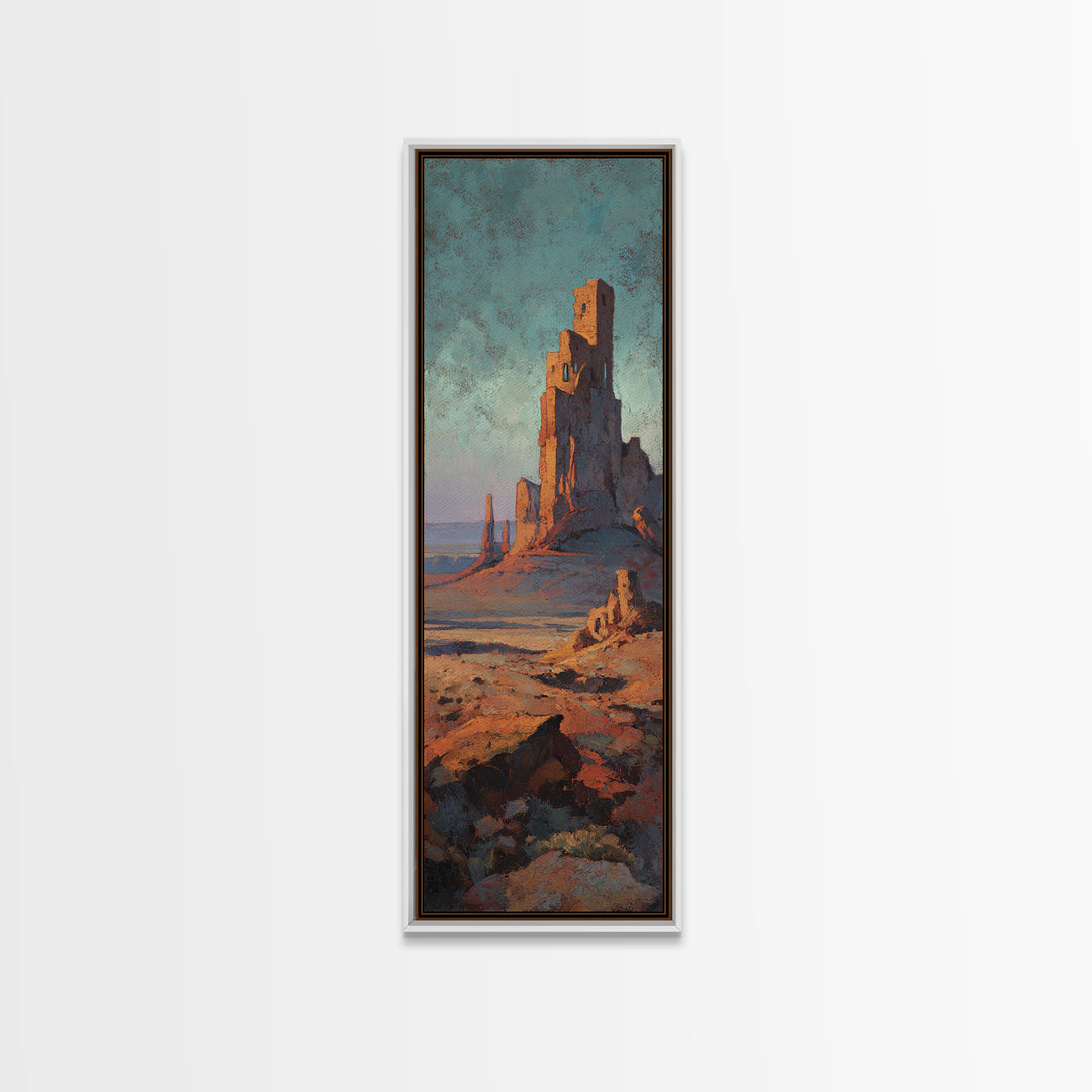Dreamy Desert Sunset Canvas Print, Above Bed Art, Large Wall Art, Bedroom Decor, Fine Art, Serenity, Japanese Wall Art, ABA-1x3-43