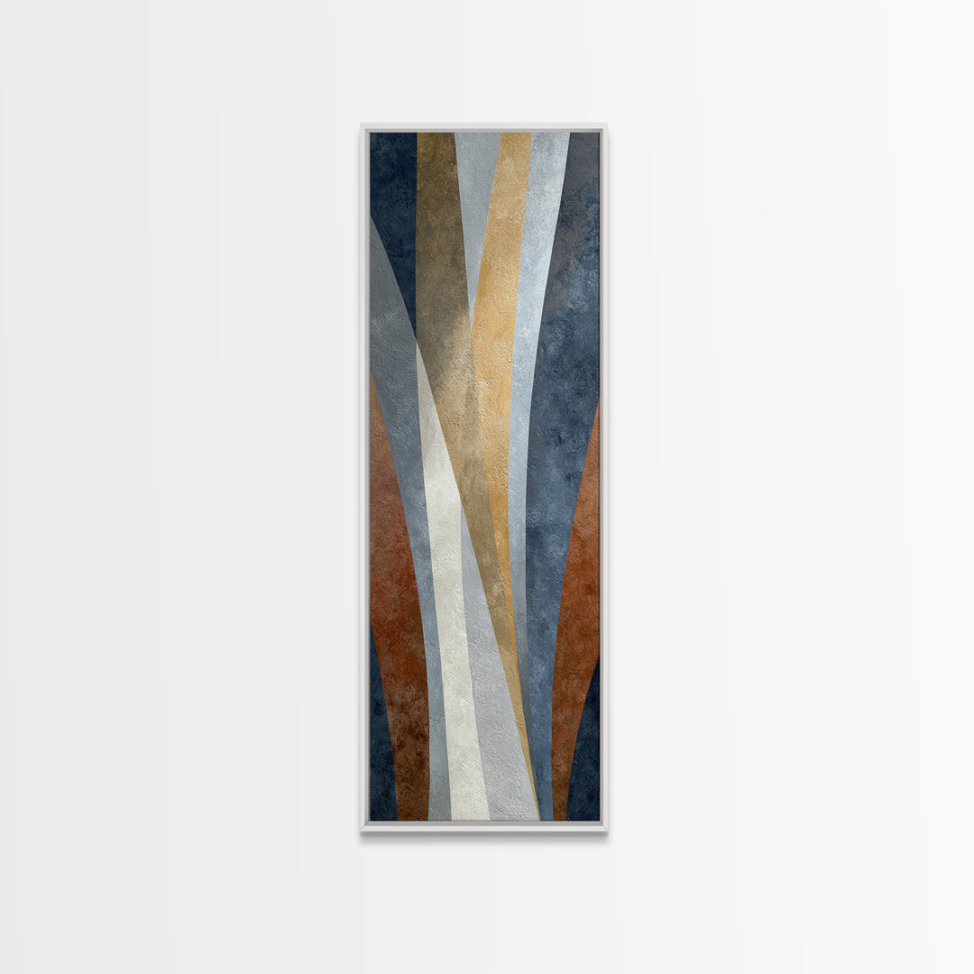 Neutral Abstract Arches Framed Canvas Print, Above Bed Art, Canvas Wall Art, Bedroom Decor, Abstract Art, Serenity, ABA-1x3-64