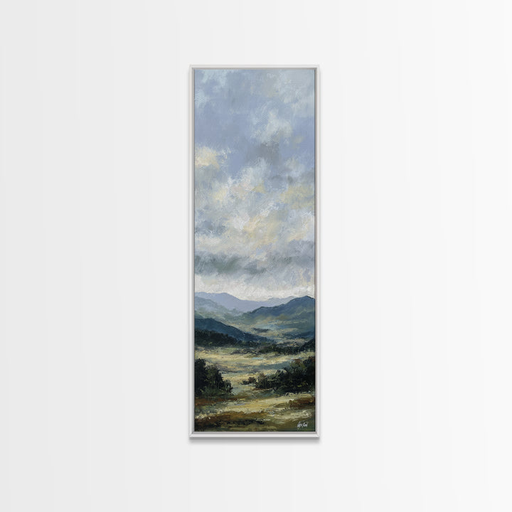 Soft Romantic Landscape Canvas Print, Above Bed Art, Art Print, Bedroom Decor, Fine Art, Serenity, Dorm Decor, Large Wall Art, ABA-1x3-77