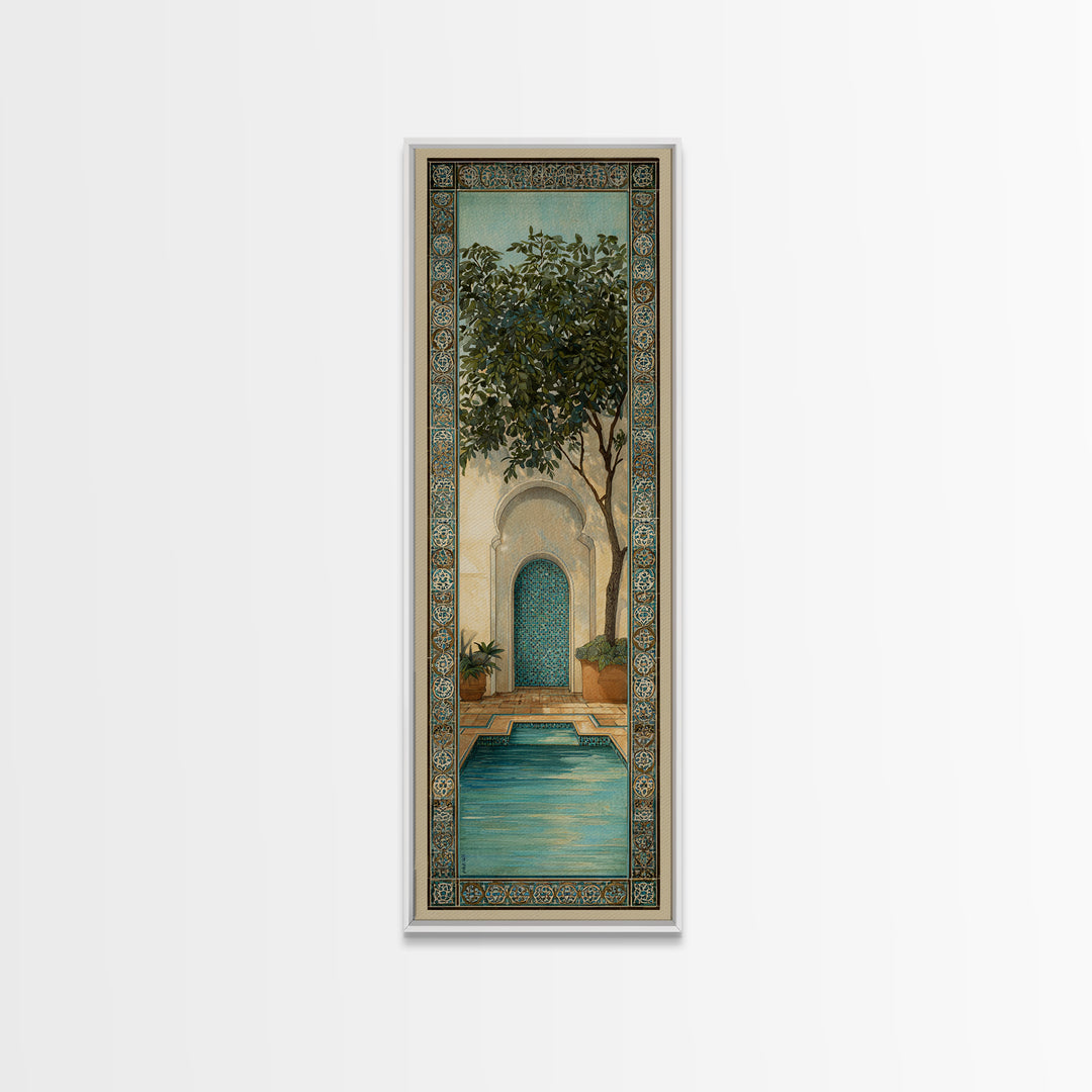 Oversized Lavender Field Framed Canvas Print, Above Bed Art, Whimsical Decor, Bedroom Decor, Serenity, Bedroom Wall Decor, ABA-1x3-79